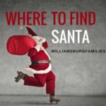 santa in williamsburg, yorktown, newport news