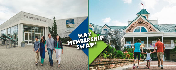 Mariners’ Museum Members receive FREE admission to the Virginia Zoo in May!