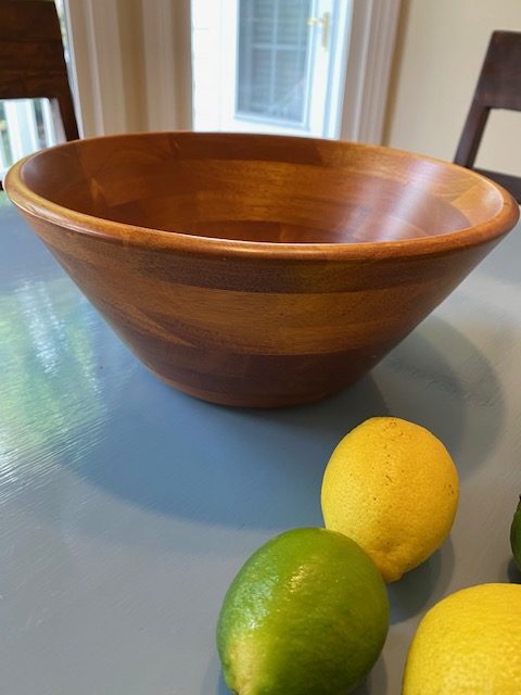 wooden salad bowl