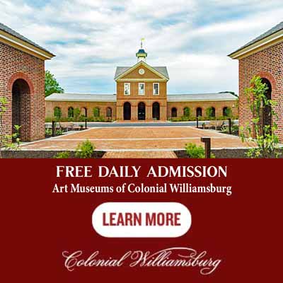 free admission colonial williamsburg art museum