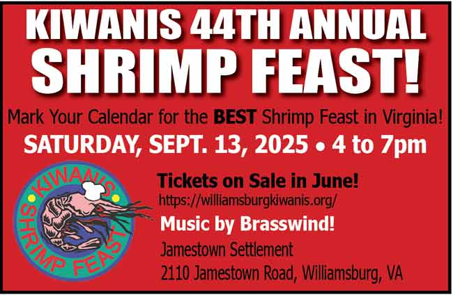 Annual Kiwanis Shrimp Feast is September 13 – Get your Tickets!